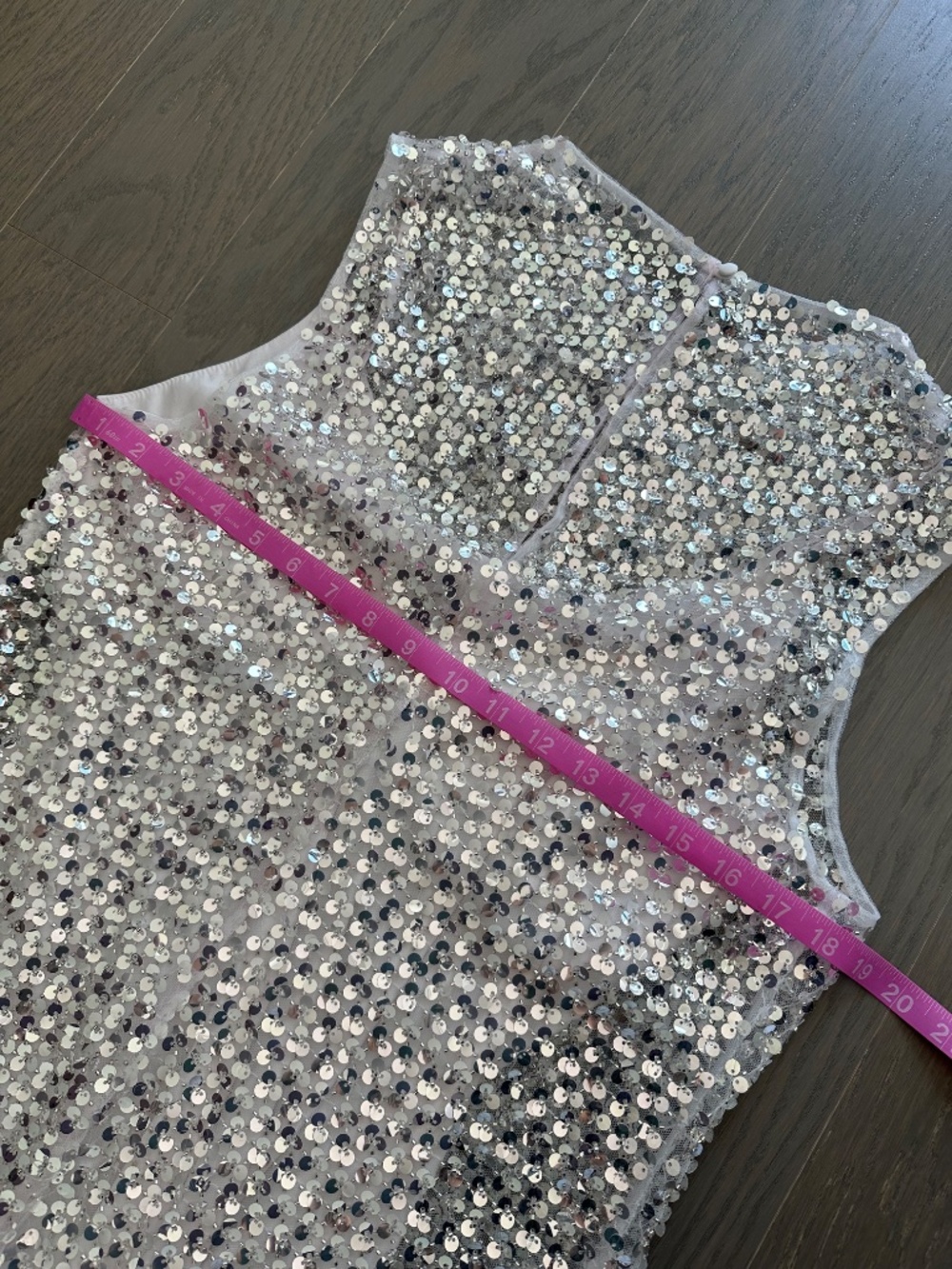 Shona Joy Silver Sequin Maxi Dress - Picture 7 of 9
